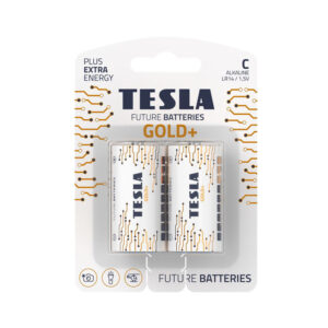 TESLA DRY BATTERIES C GOLD+ (Pack of 2)