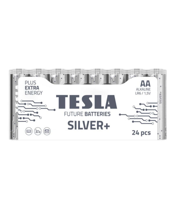 TESLA DRY BATTERIES AA SILVER+ (Pack of 24)