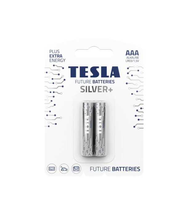 TESLA DRY BATTERIES AAA SILVER+ (Pack of 2)