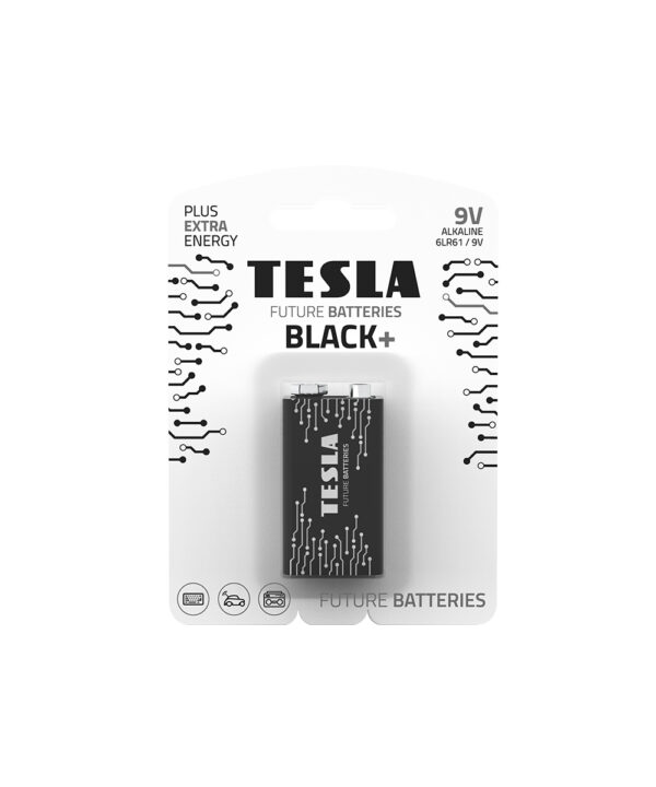 TESLA DRY BATTERIES 9V BLACK+ (1 Pcs)