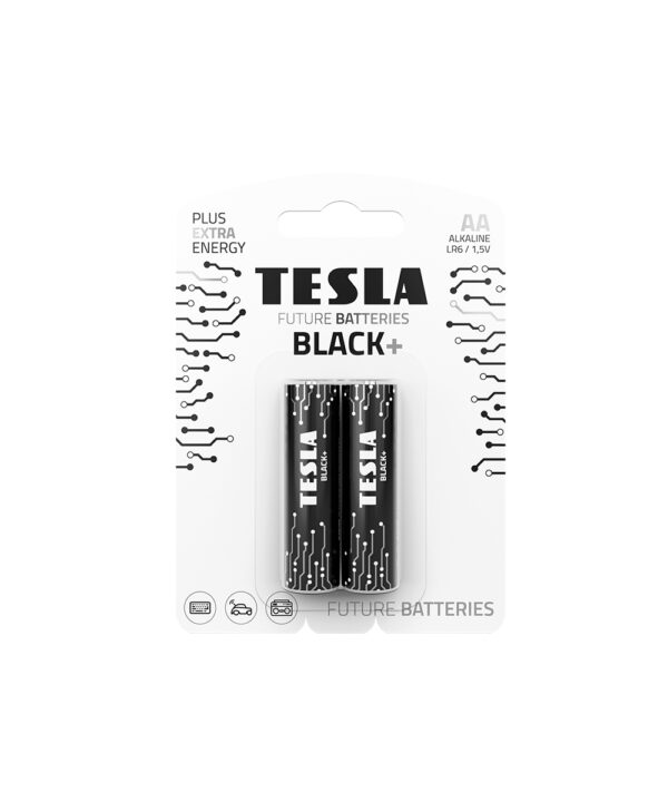 TESLA DRY BATTERIES AA BLACK+ (Pack of 2)