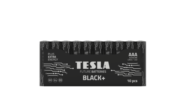 TESLA DRY BATTERIES AAA BLACK+ (Pack 8 + 2 Free)