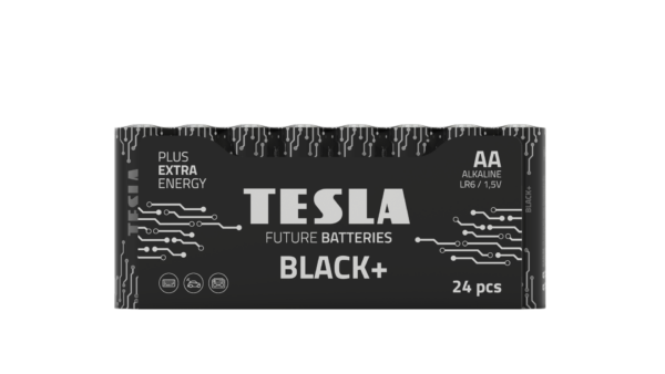 TESLA DRY BATTERIES AA BLACK+ (Pack of 16 + 8 Free)