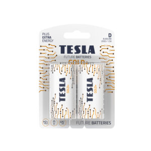 TESLA DRY BATTERIES D GOLD+ (Pack of 2)
